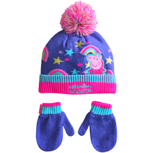 Peppa Pig | Beanie & Gloves Set | Little Gecko