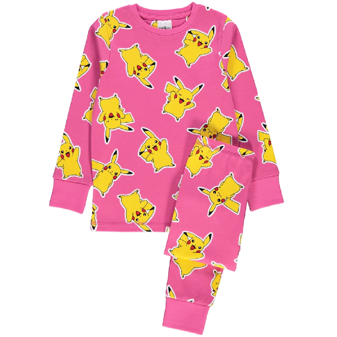 Pokémon | Pink Pikachu Pyjamas | Little Gecko