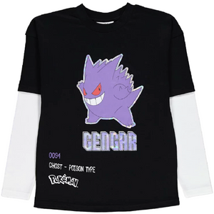 Pokémon | Gengar Double Sleeve T-Shirt | Little Gecko