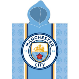 Premier League | Manchester City FC Hooded Towel - Logo | Little Gecko