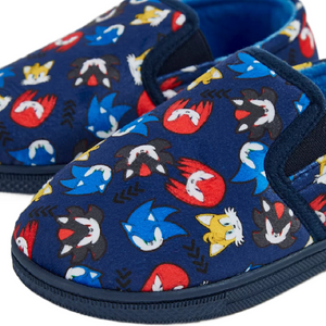 Sonic The Hedgehog | Navy Slippers | Little Gecko