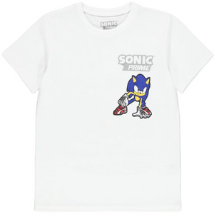 Sonic The Hedgehog | White T-Shirt | Little Gecko