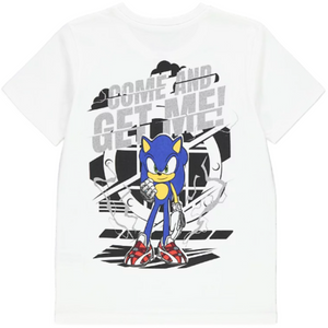 Sonic The Hedgehog | White T-Shirt | Little Gecko