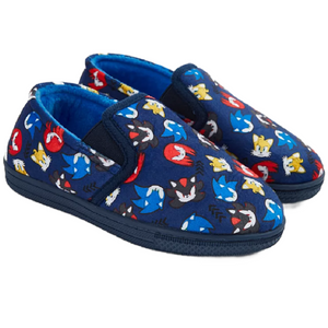 Sonic The Hedgehog | Navy Slippers | Little Gecko