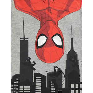 Spiderman | Grey Cityscape T-Shirt | Little Gecko