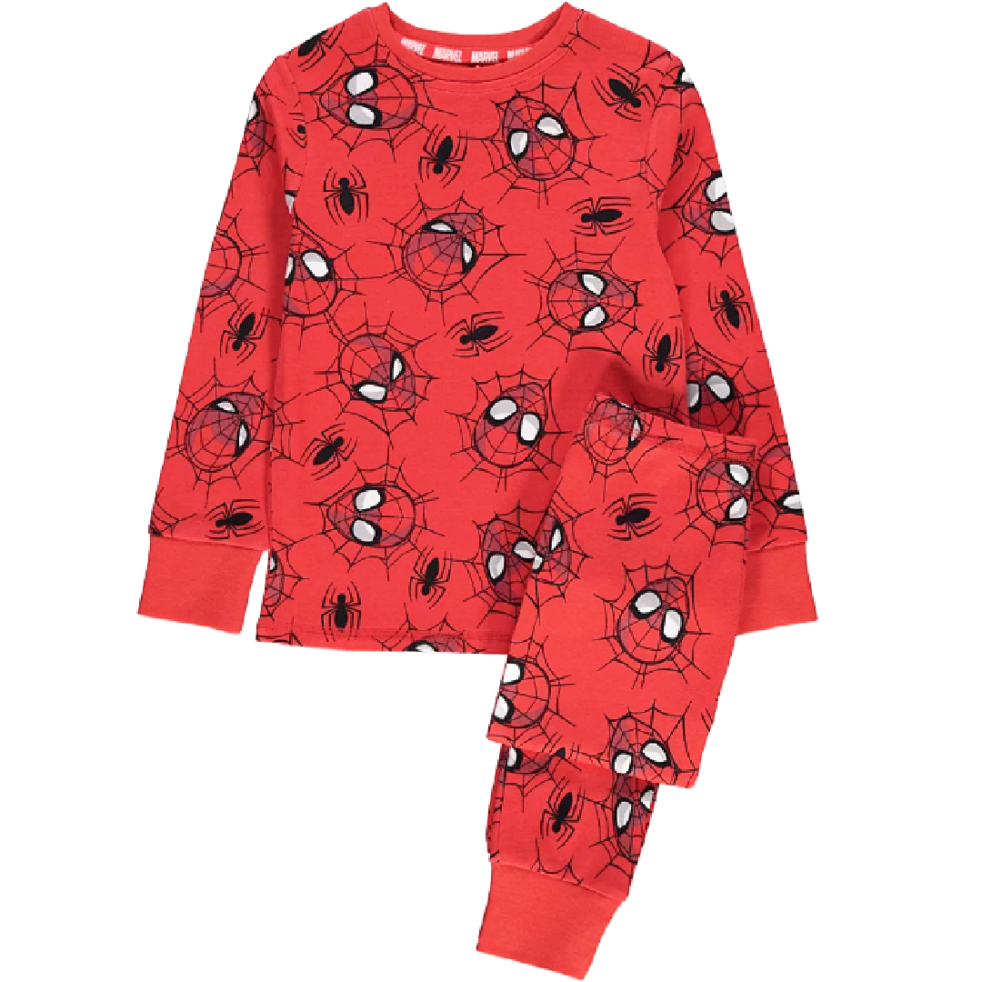 Spiderman | Red All Over Print Pyjamas | Little Gecko