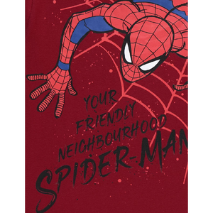 Spiderman | Burgundy T-Shirt | Little Gecko