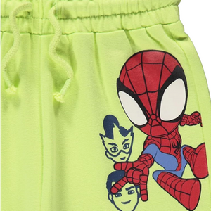 Spiderman | Lime Green Shorts | Little Gecko