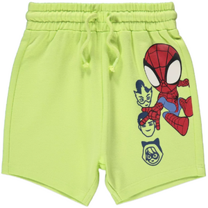 Spiderman | Lime Green Shorts | Little Gecko