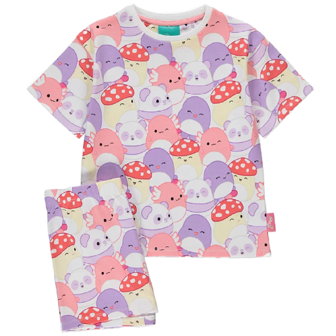 Squishmallows | All Over Print Shortie Pyjamas | Little Gecko