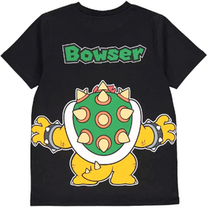 Super Mario | Black Bowser Shortie Pyjamas | Little Gecko